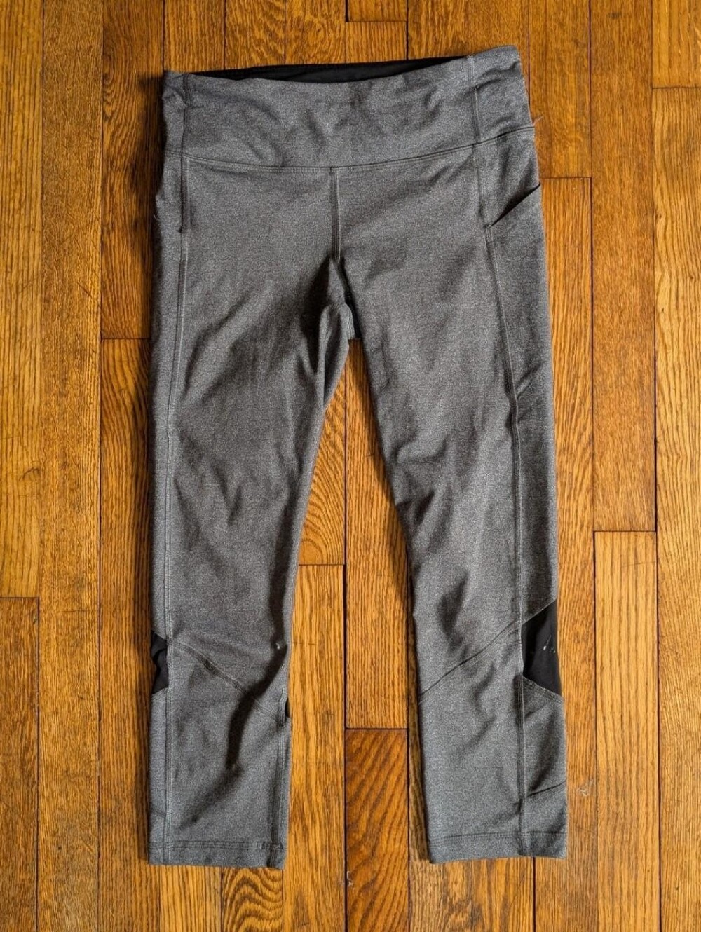 Lululemon Pace Rival Crop 22" Heathered Black W6AVLS Luxtreme